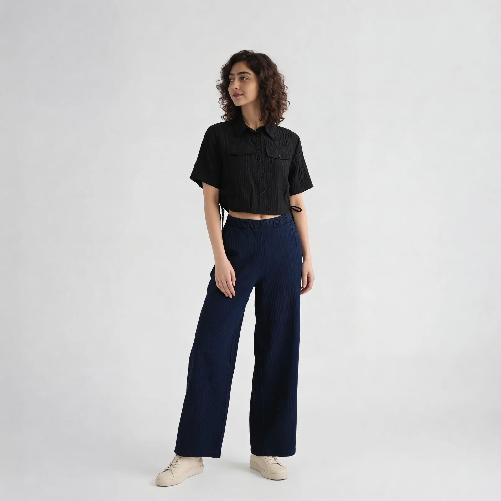 Textured Boxy Fit Shirt