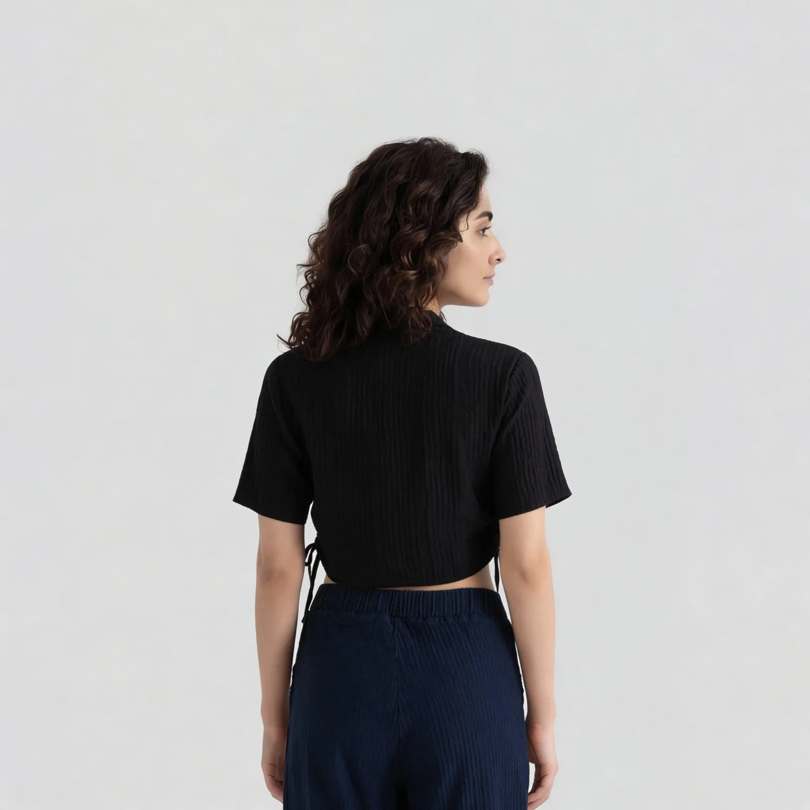 Textured Boxy Fit Shirt - Image 3