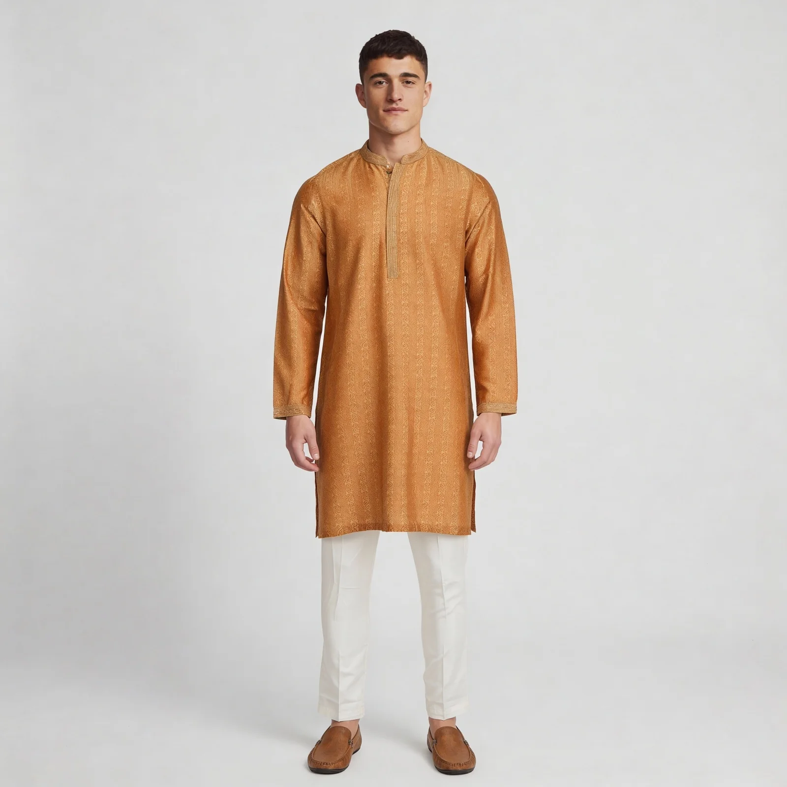 Printed Straight Long Kurta - Image 2