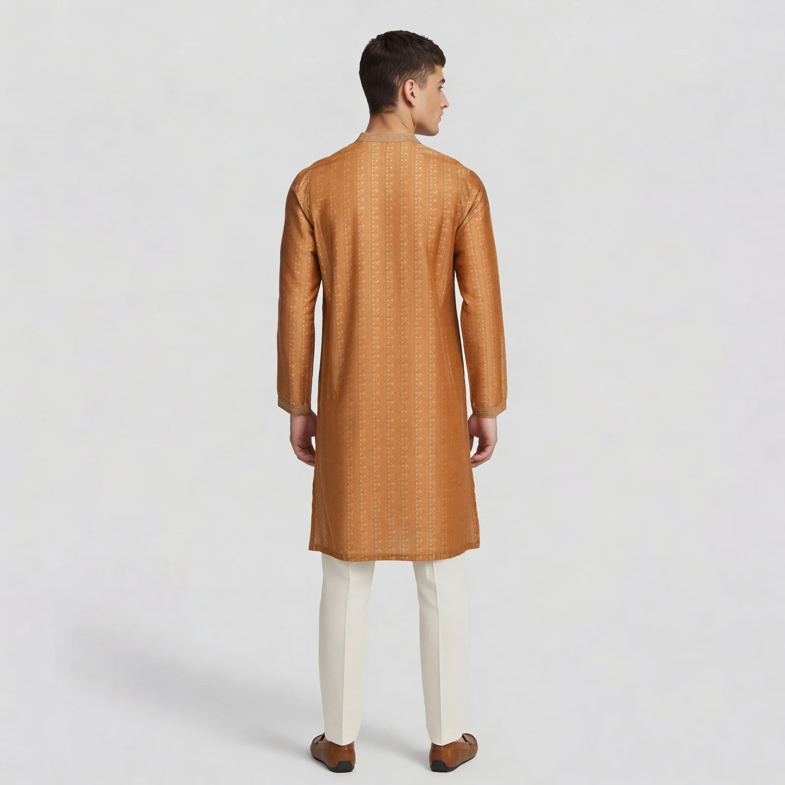 Printed Straight Long Kurta - Image 3