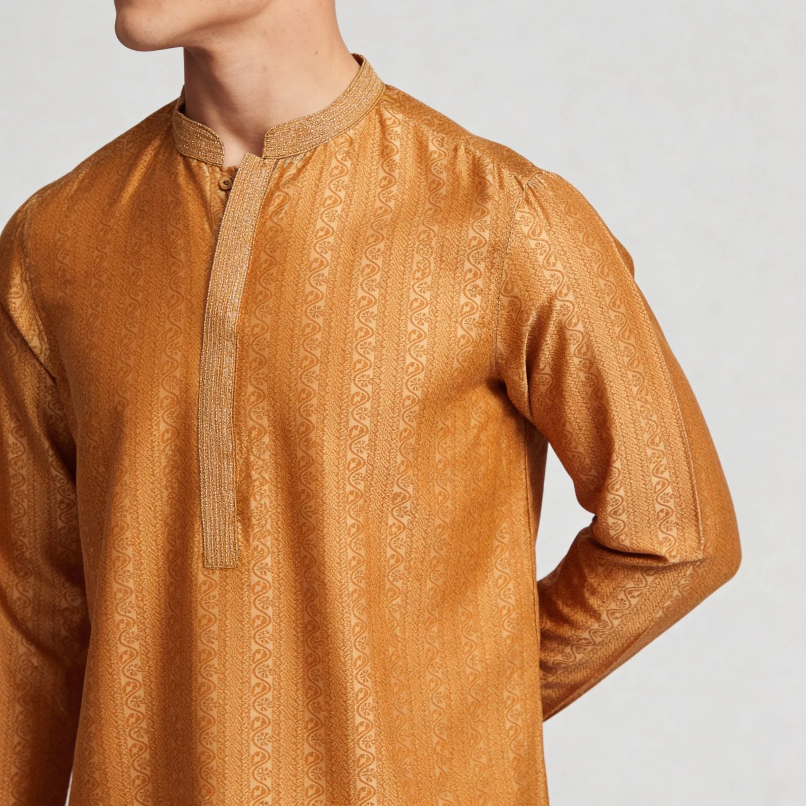 Printed Straight Long Kurta - Image 4
