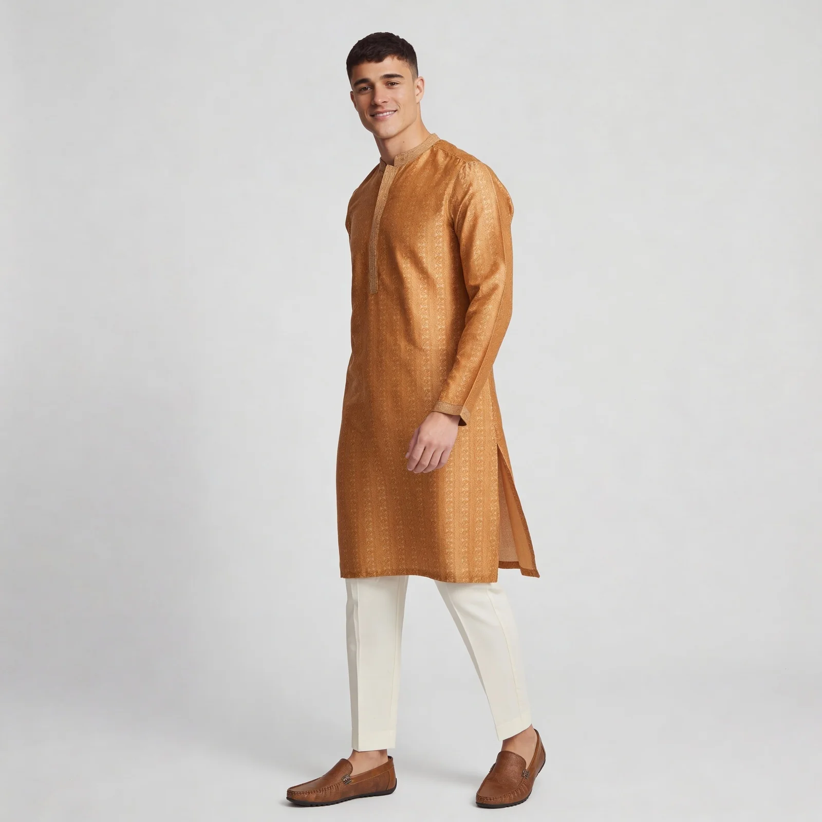 Printed Straight Long Kurta - Image 5