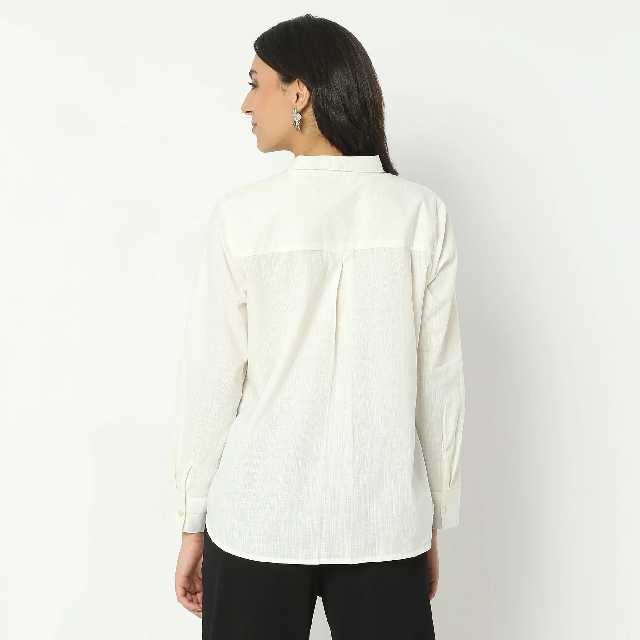Cotton Full Sleeve Solid Shirt - Image 8