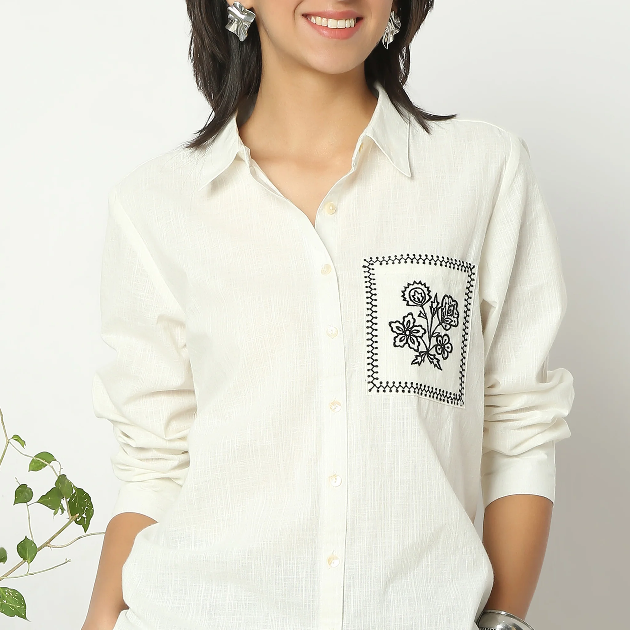 Cotton Full Sleeve Solid Shirt - Image 9