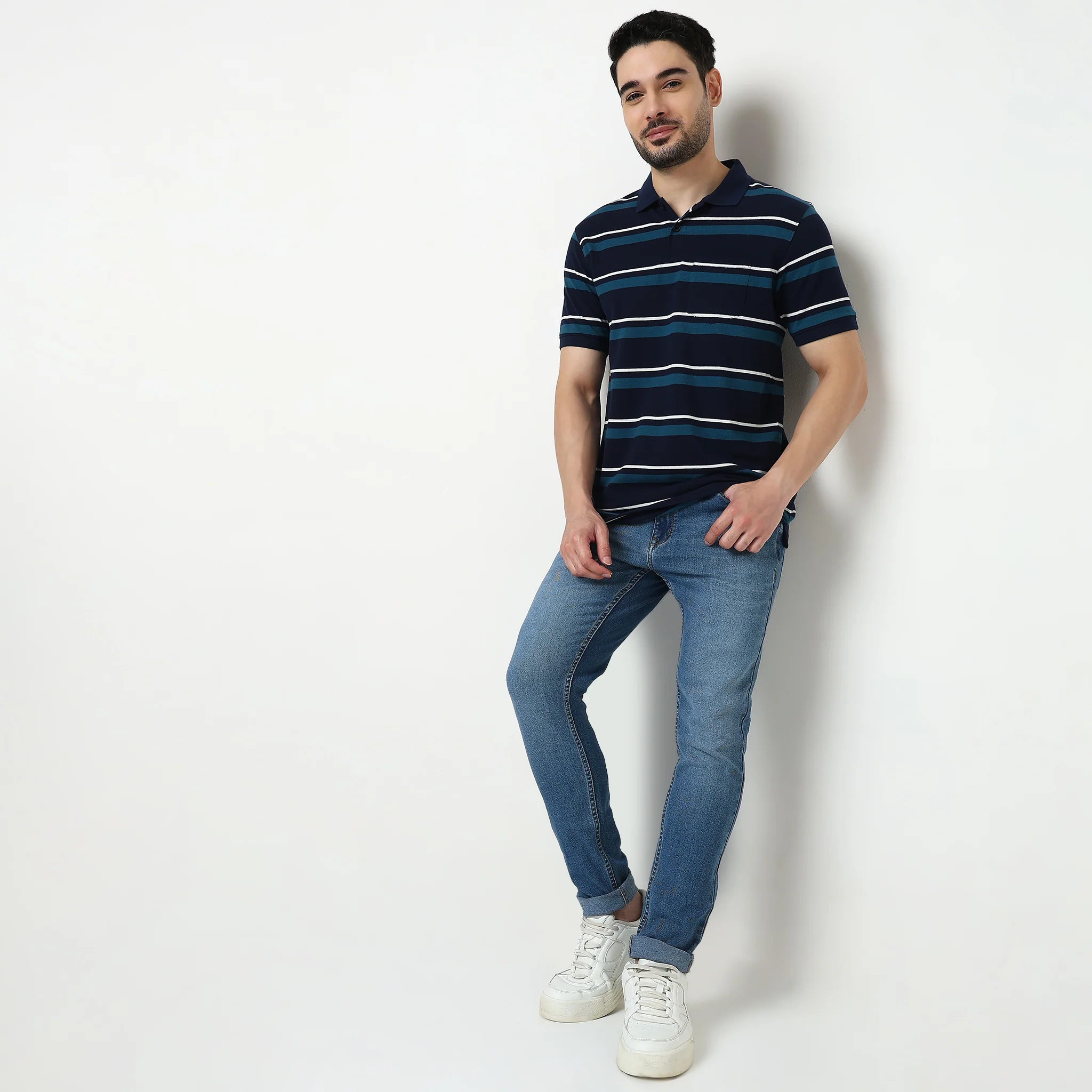 Weekend Striped Polo T-Shirt