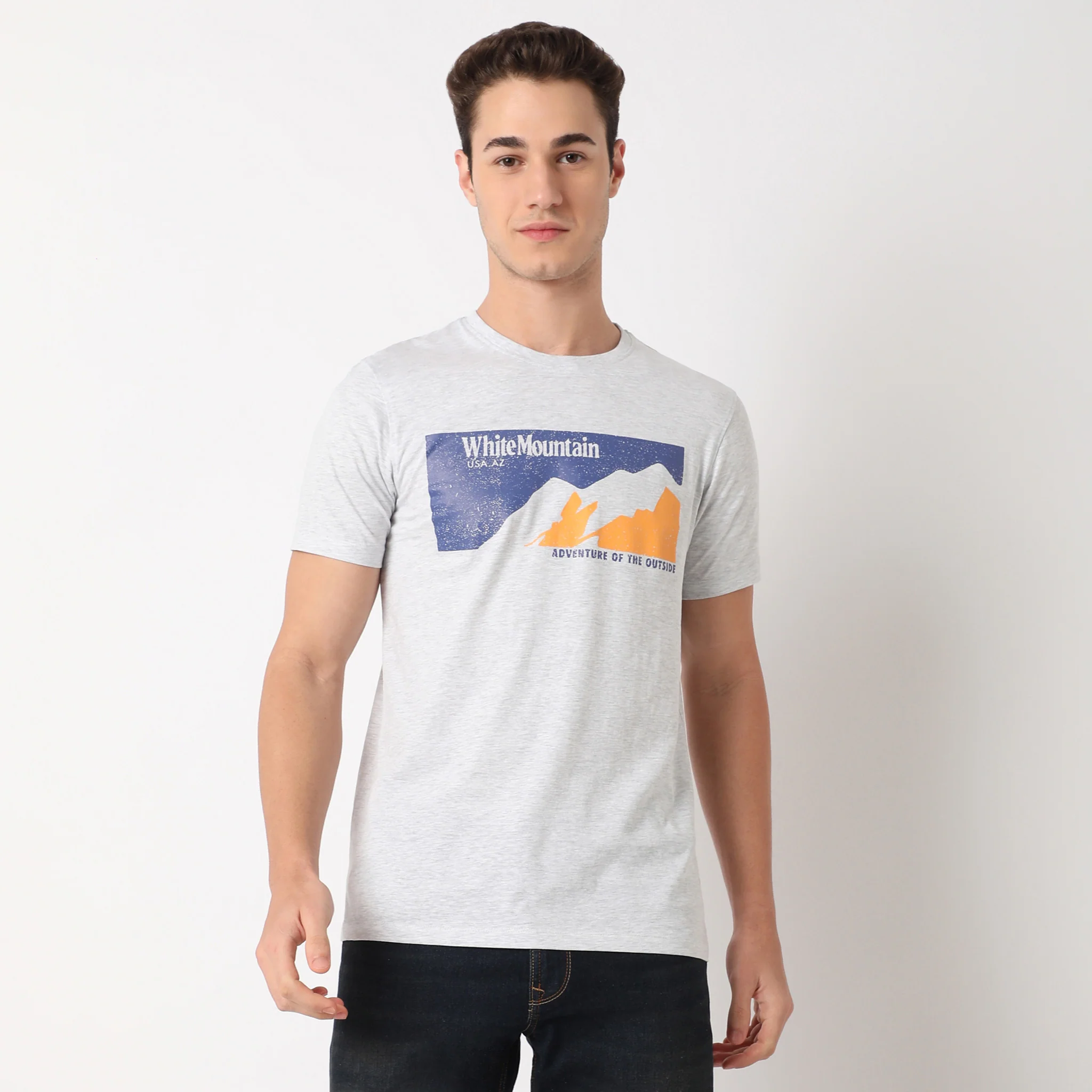 White Mountain Graphic Crew Neck T-Shirt - Image 2