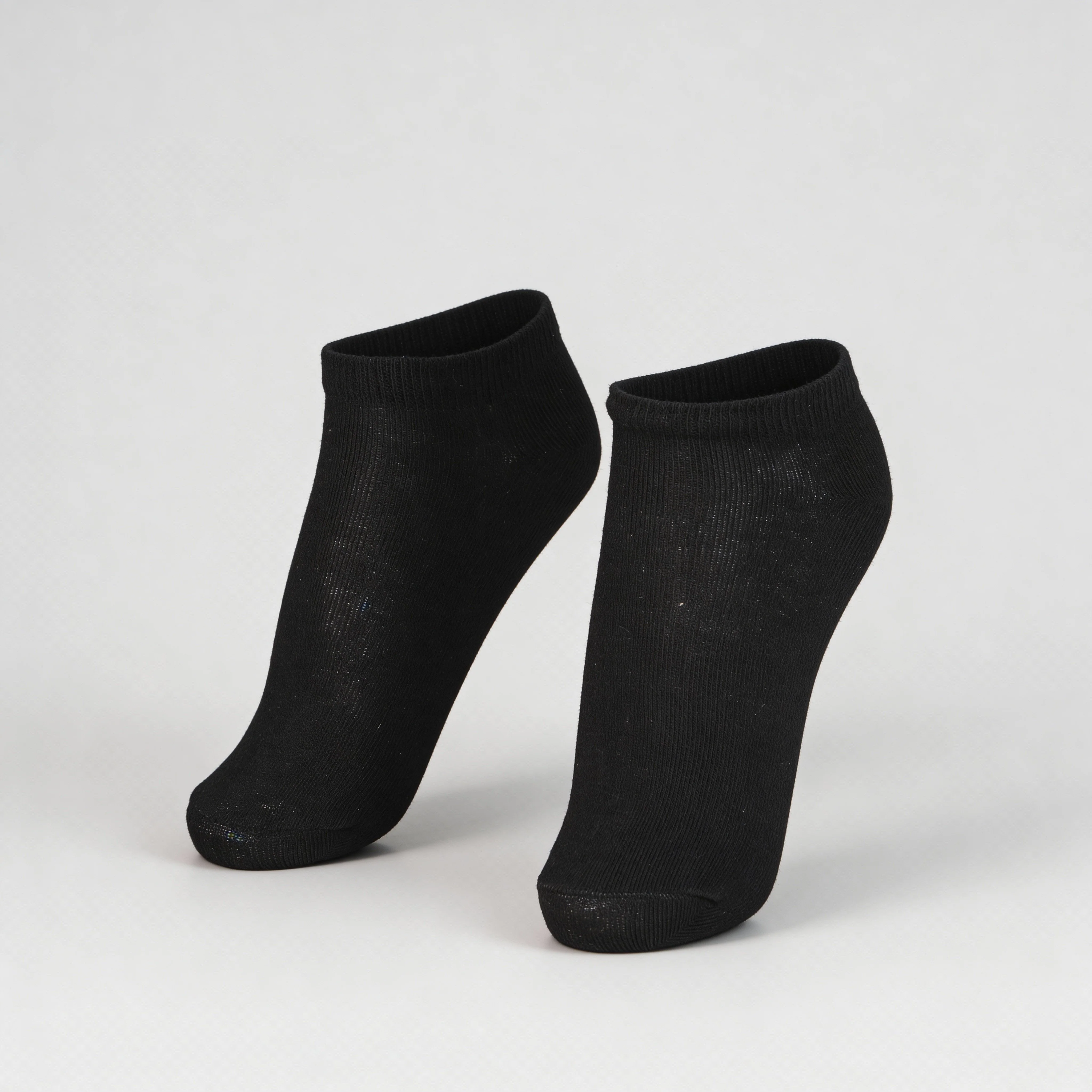 Women Ankle Length Solid Knitted Socks - Pack of 3 - Image 2