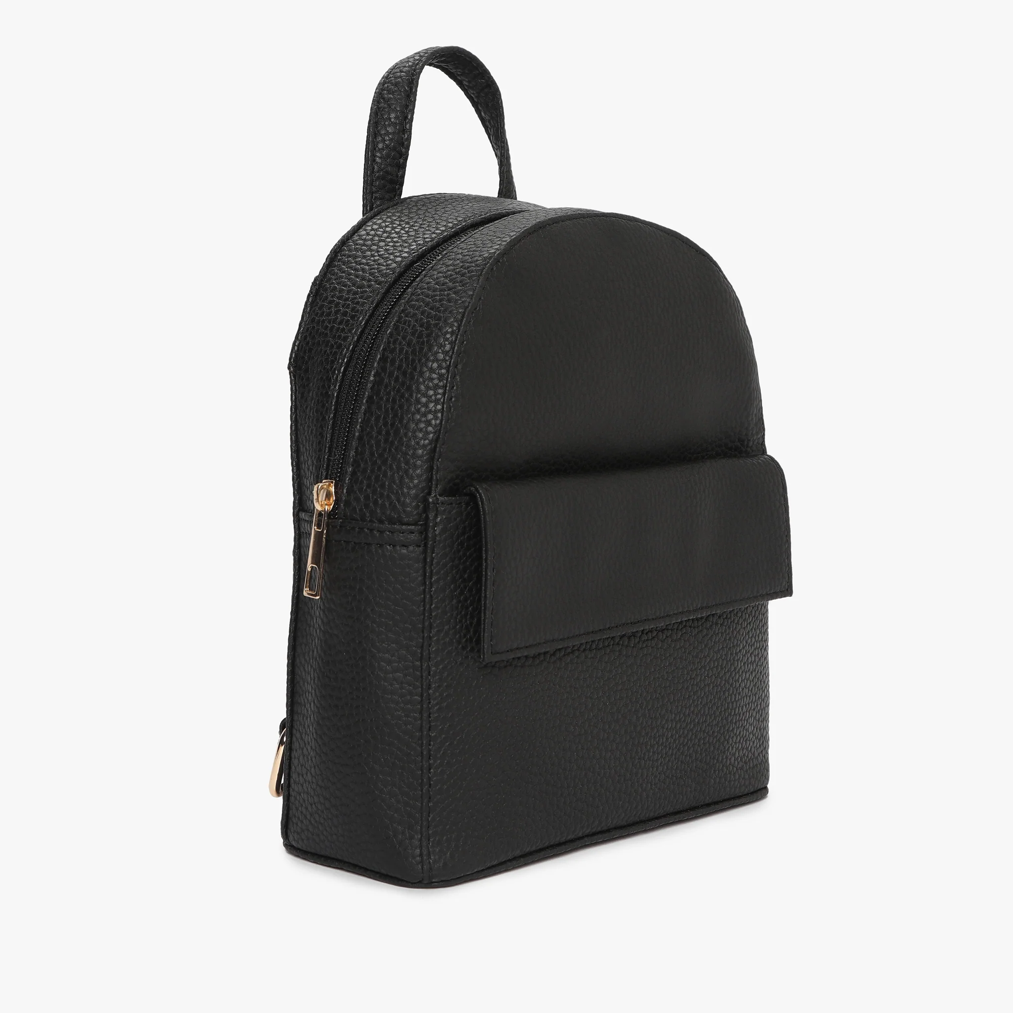 Womens Black Solid Backpack - Image 6
