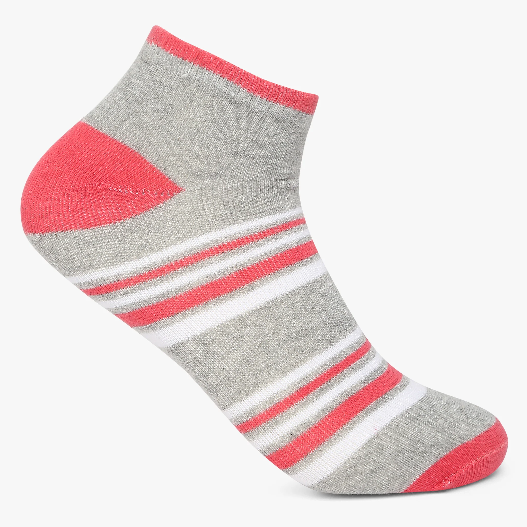 Womens Cotton Striped Socks (Pack of 2) - Image 3