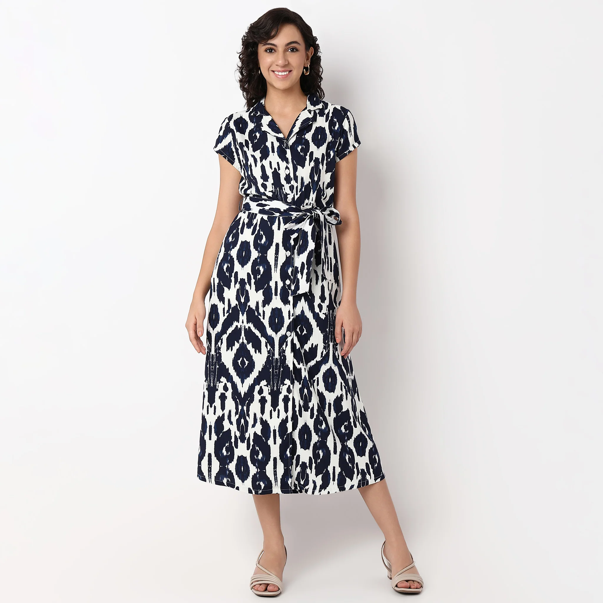 Woven Printed Juliette Dress - Image 7
