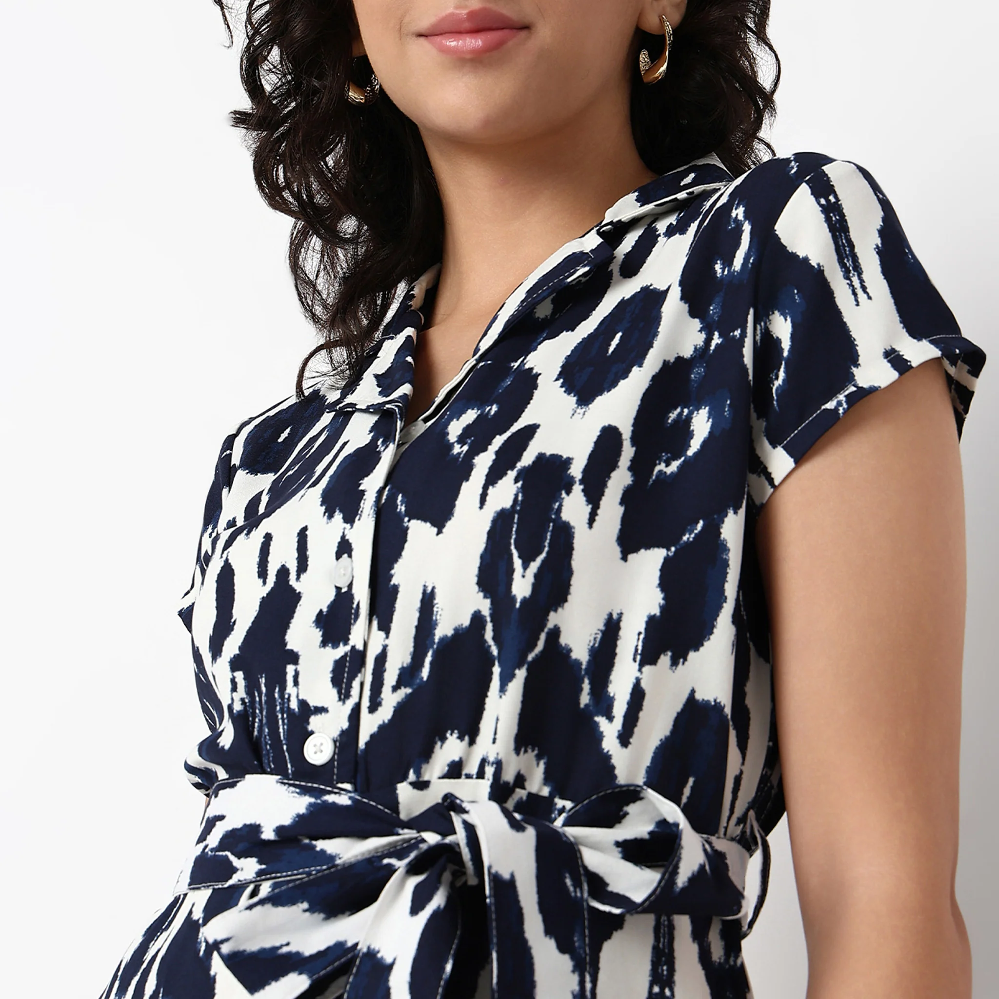 Woven Printed Juliette Dress - Image 9