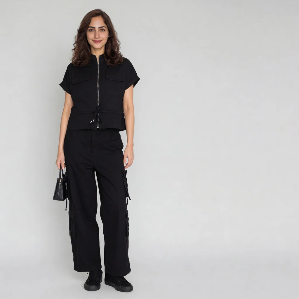 Woven Solid Collar Shirt - Image 6