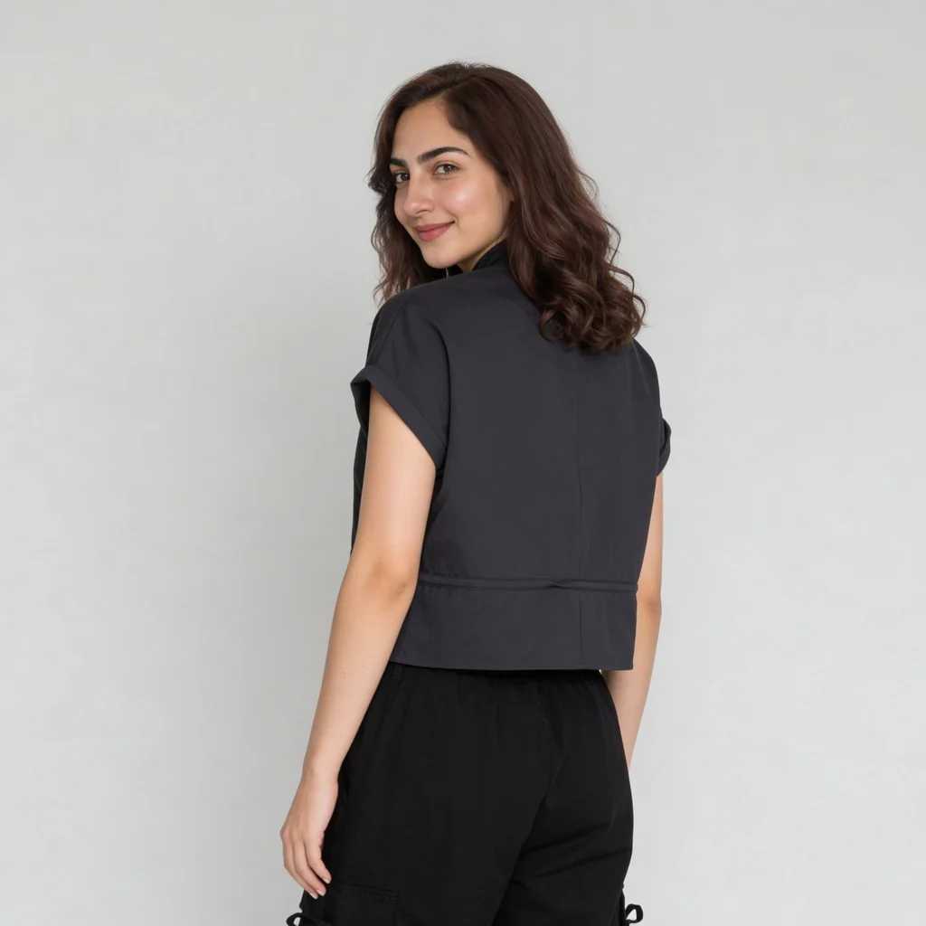 Woven Solid Collar Shirt - Image 8