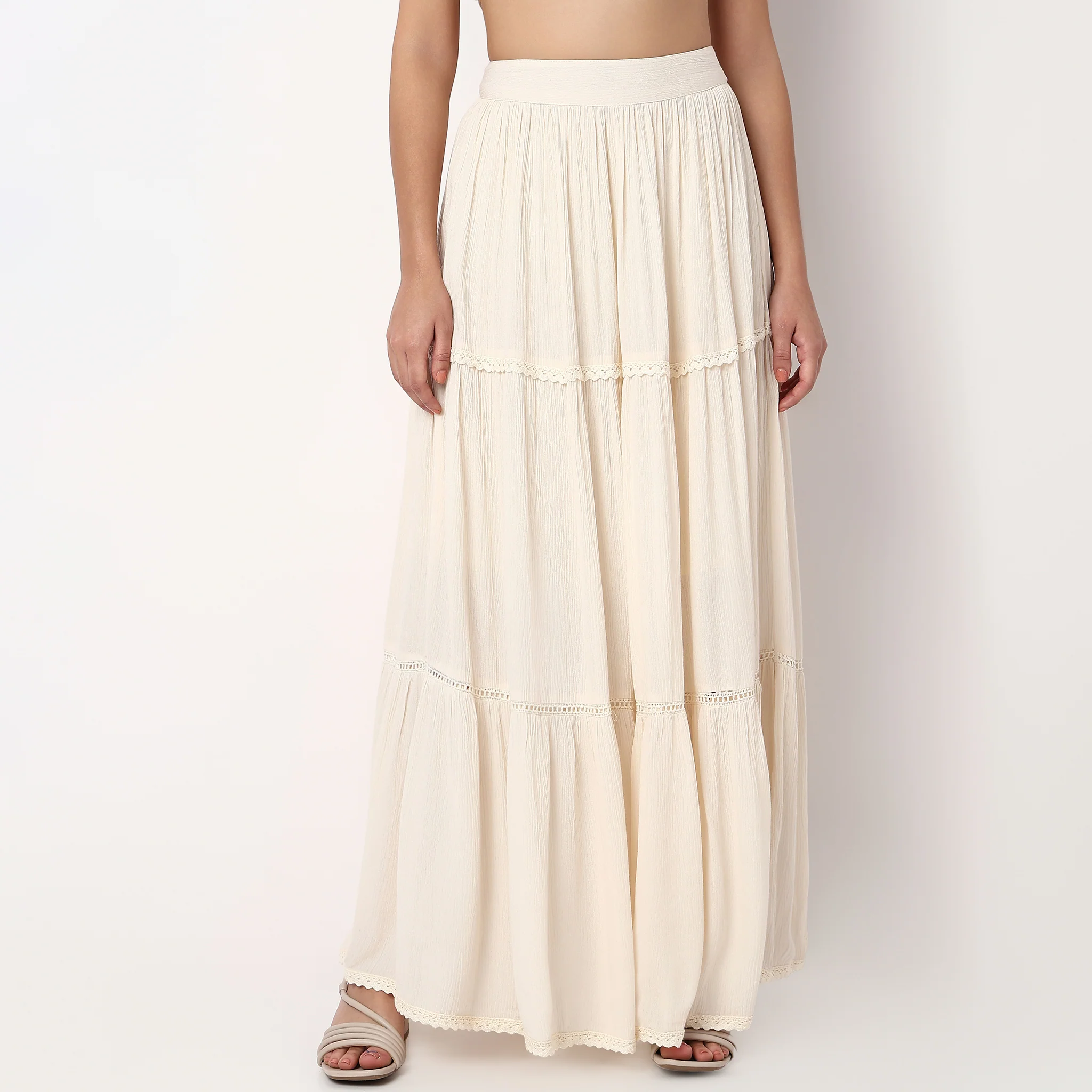 Flared Tiered Skirt - Image 2