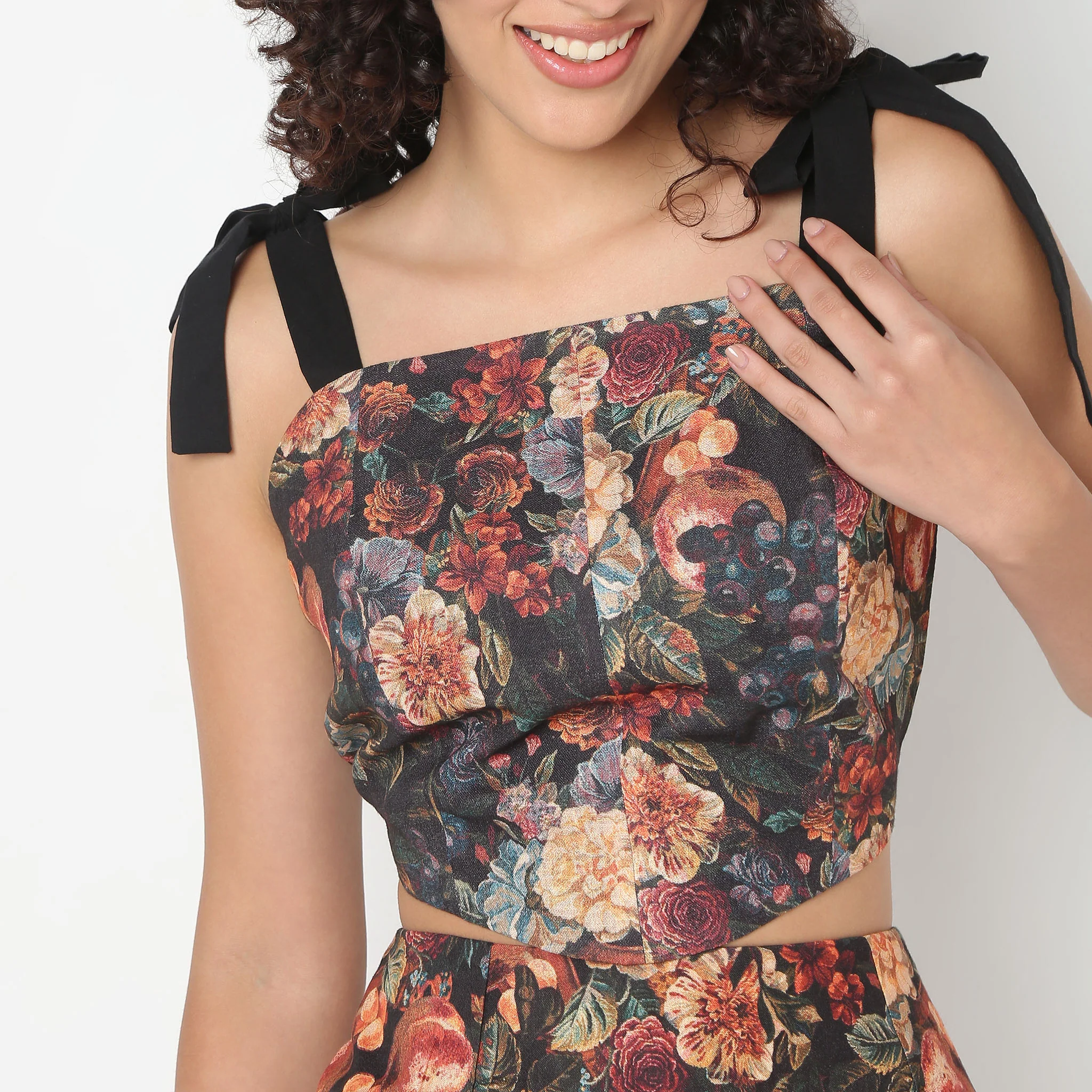 Corset Top With Floral Print - Image 4