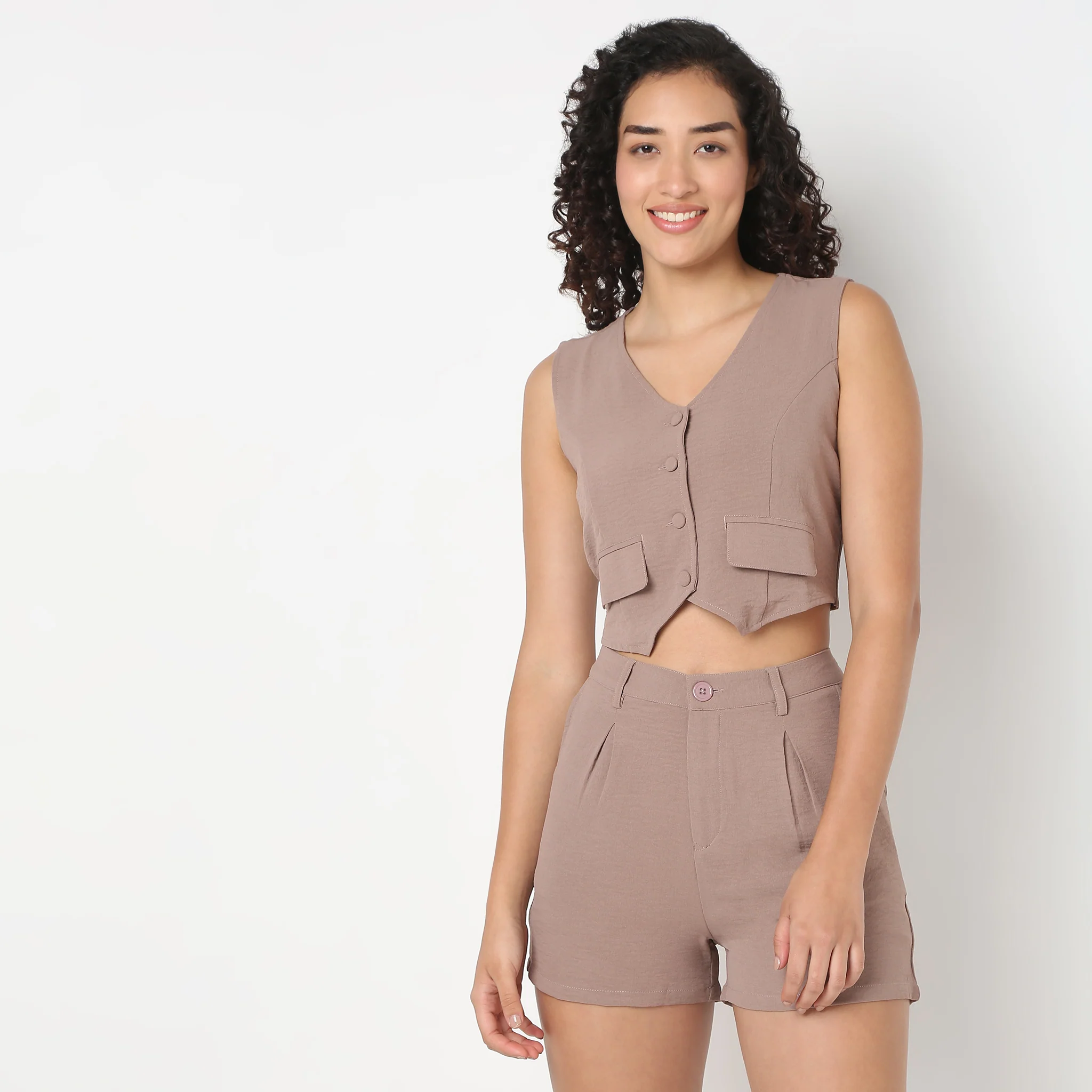Fitted Vest With Front Button Opening - Image 7